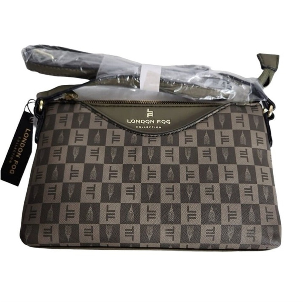 NWT | LONDON FOG Addison Tower Signature Print Crossbody
